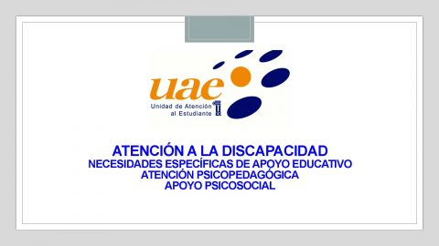 La UAE de la UEx atiende todos los campus de la Universidad de Extremadura, no importa a qué campus pertenezca el estudiante, nosotros nos trasladamos para atenderle. (Badajoz, Cáceres, Mérida o Plasencia)
