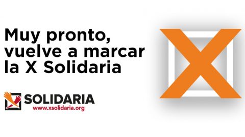 La campaña "X Solidaria" está coordinada por la Plataforma de ONG de Acción Social y cuenta con el apoyo de la Plataforma del Tercer Sector, la Plataforma del Voluntariado de España, la Red Europa de La Pobreza y la lucha contra la Exclusión Social en el Estado Español, el Comité Español de Representantes de personas con Discapacidad, la Plataforma de Organizaciones de Infancia y la Coordinadora de ONG para el Desarrollo.